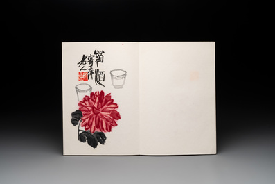 Three albums: Mohan 墨翰, after Qi Baishi and anonymous, Rong Bao Zhai studio, Beijing, 1952