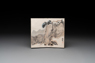 Three albums: Mohan 墨翰, after Qi Baishi and anonymous, Rong Bao Zhai studio, Beijing, 1952