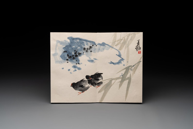 Three albums: Mohan 墨翰, after Qi Baishi and anonymous, Rong Bao Zhai studio, Beijing, 1952