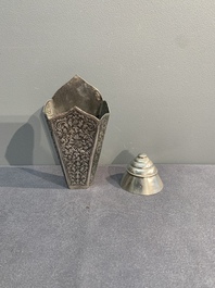 Eight silver betel chewing utensils, Southeast Asia, 19/20th C.