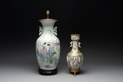 15 Chinese famille rose, qianjiang cai and monochrome wares, 19/20th C.