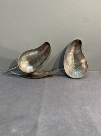 Eight silver betel chewing utensils, Southeast Asia, 19/20th C.