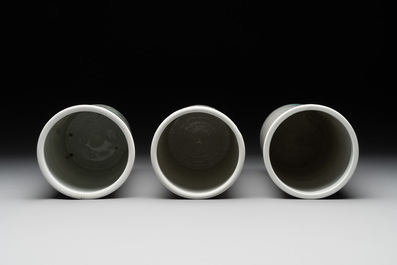 15 Chinese famille rose, qianjiang cai and monochrome wares, 19/20th C.
