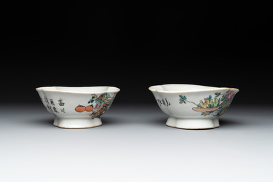 12 Chinese famille rose wares, 19/20th C.