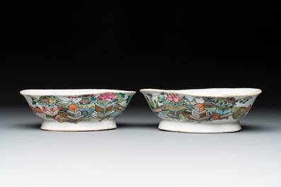 12 Chinese famille rose wares, 19/20th C.