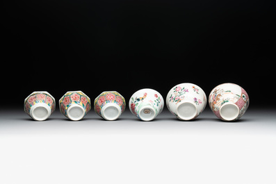 14 Chinese famille rose and English-decorated wares, Yongzheng/Qianlong