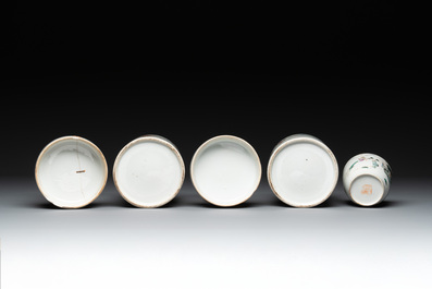 12 Chinese famille rose wares, 19/20th C.