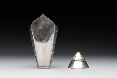 Eight silver betel chewing utensils, Southeast Asia, 19/20th C.