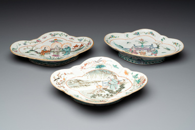 12 Chinese famille rose wares, 19/20th C.
