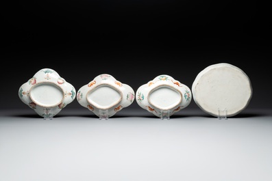 12 Chinese famille rose wares, 19/20th C.