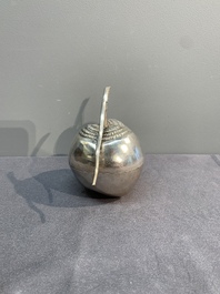 Eight silver betel chewing utensils, Southeast Asia, 19/20th C.