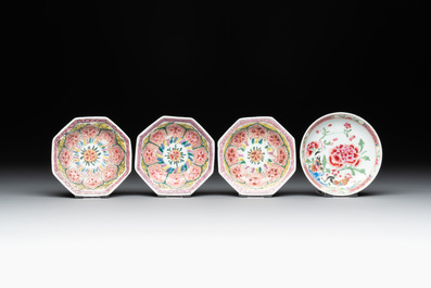 14 Chinese famille rose and English-decorated wares, Yongzheng/Qianlong