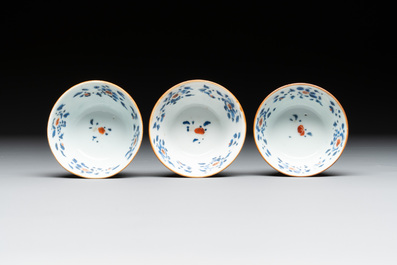 29 Chinese famille rose capucin-brown-ground tea wares, Yongzheng/Qianlong