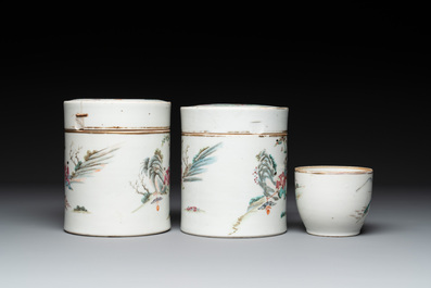12 Chinese famille rose wares, 19/20th C.