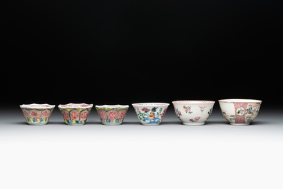 14 Chinese famille rose and English-decorated wares, Yongzheng/Qianlong