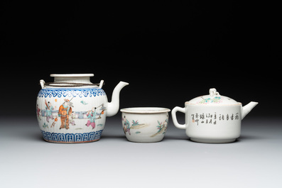 12 Chinese famille rose wares, 19/20th C.