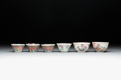 14 Chinese famille rose and English-decorated wares, Yongzheng/Qianlong