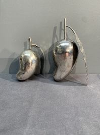 Eight silver betel chewing utensils, Southeast Asia, 19/20th C.