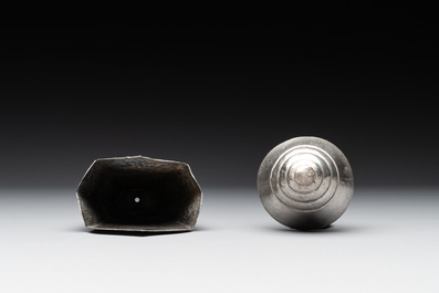 Eight silver betel chewing utensils, Southeast Asia, 19/20th C.