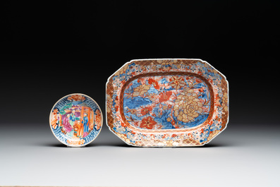 14 Chinese famille rose and English-decorated wares, Yongzheng/Qianlong