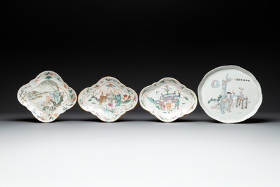 12 Chinese famille rose wares, 19/20th C.