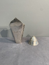 Eight silver betel chewing utensils, Southeast Asia, 19/20th C.