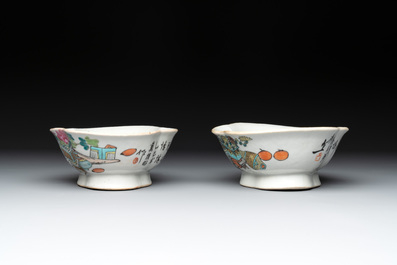 12 Chinese famille rose wares, 19/20th C.
