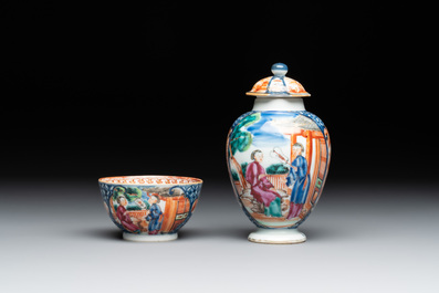 14 Chinese famille rose and English-decorated wares, Yongzheng/Qianlong
