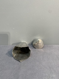 Eight silver betel chewing utensils, Southeast Asia, 19/20th C.