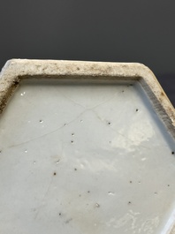 Four Chinese famille rose 'birds and flowers' hat stands, signed Jiang Xiangzong 江湘宗 and Xing Ming 邢明, Tongzhi mark, 19th C.