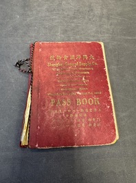 11 bulletins about the Cathay Hotel, a report of the Sino-Belgian Friendship Association and a pass book of Shanghai General Supply Co., 20th C.