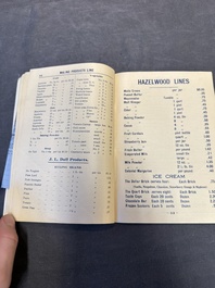 11 bulletins about the Cathay Hotel, a report of the Sino-Belgian Friendship Association and a pass book of Shanghai General Supply Co., 20th C.