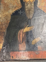 An icon of Saint Anthony and Christ, Russia, 18th C.