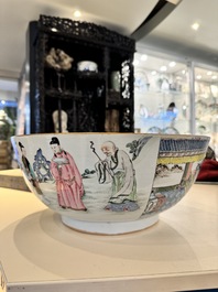 A fine Chinese famille rose 'Xi Xiang Ji' punch bowl, Yongzheng