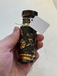 A Chinese gilt bronze vase, Hu Wen Ming Zhi 胡文明制 mark, late Ming, 1575-1625