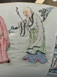 A fine Chinese famille rose 'Xi Xiang Ji' punch bowl, Yongzheng