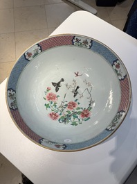 A fine Chinese famille rose 'Xi Xiang Ji' punch bowl, Yongzheng
