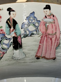 A fine Chinese famille rose 'Xi Xiang Ji' punch bowl, Yongzheng