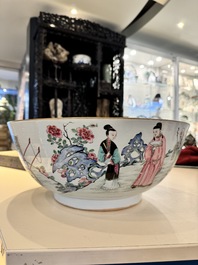 A fine Chinese famille rose 'Xi Xiang Ji' punch bowl, Yongzheng