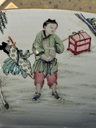 A fine Chinese famille rose 'Xi Xiang Ji' punch bowl, Yongzheng