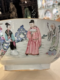 A fine Chinese famille rose 'Xi Xiang Ji' punch bowl, Yongzheng
