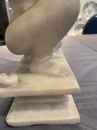 An Indian marble sculpture of Vishnu, 18/19th C.