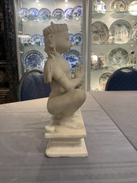 An Indian marble sculpture of Vishnu, 18/19th C.