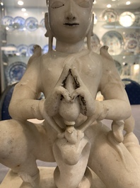 An Indian marble sculpture of Vishnu, 18/19th C.