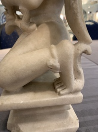 An Indian marble sculpture of Vishnu, 18/19th C.