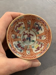 12 Chinese capucin-ground wares, Yongzheng/Qianlong