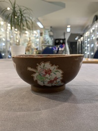 12 Chinese capucin-ground wares, Yongzheng/Qianlong