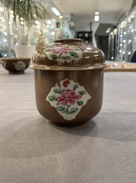 12 Chinese capucin-ground wares, Yongzheng/Qianlong