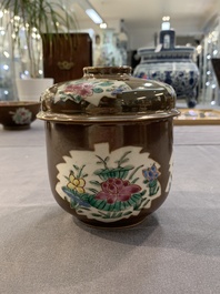 12 Chinese capucin-ground wares, Yongzheng/Qianlong