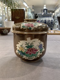 12 Chinese capucin-ground wares, Yongzheng/Qianlong